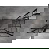 Mexen Mist T cabine de douche pivotante gauche 75 x 85 cm, grille noire, noir - 8A4T-075-085-70-77-L