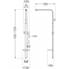 Colonne de douche Mexen Q, chrome - 79395-00