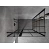Mexen Mist T cabine de douche pivotante gauche 120 x 95 cm, grille noire, noir - 8A4T-120-095-70-77-L