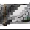 Mexen Mist T paroi de douche pivotante droite 75 x 85 cm, grille noire, noir - 8A4T-075-085-70-77-P