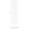 Mexen Lam-B échantillon de lamelles murales, panneau HDF 4 mm, placage technique, Teck Doré - S100-014-S