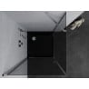 Mexen Pretoria cabine de douche battante 70 x 70 cm, graphite, chrome + receveur plat, noir - 852-070-070-01-40-4070