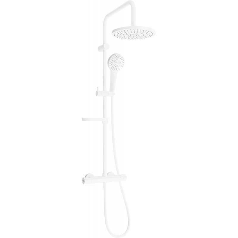 Mexen KX05 ensemble de douche en saillie avec pomme de douche et mitigeur thermostatique, blanc - 771500591-20