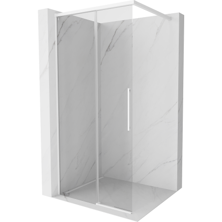Mexen Rox verre de douche Walk-in 75 x 200 cm, transparent 8 mm, blanc - 8C2-075-003-20-00