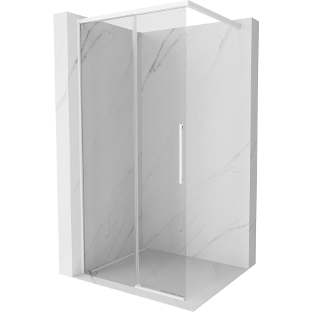 Mexen Rox paroi de douche Walk-in 105 x 200 cm, transparent 8 mm, blanche - 8C2-105-003-20-00