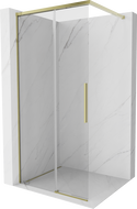 Mexen Rox paroi de douche Walk-in 90 x 200 cm, transparent 8 mm, dorée - 8C2-090-003-50-00