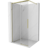 Mexen Rox paroi de douche Walk-in 100 x 200 cm, transparent 8 mm, or - 8C2-100-003-50-00