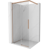 Mexen Rox paroi de douche Walk-in 70 x 200 cm, transparent 8 mm, cuivre brossé - 8C2-070-003-65-00