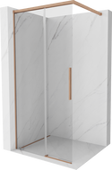 Mexen Rox paroi de douche Walk-in 70 x 200 cm, transparent 8 mm, cuivre brossé - 8C2-070-003-65-00