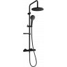 Mexen KX05 ensemble de douche en saillie avec douche de tête et robinet thermostatique, noir - 771500591-70