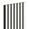Mexen Lam-F échantillon de lamelles murales acoustiques, feutre 6 mm, Blanc Brillant - S105-054-S