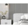 Mexen Lam-F échantillon de lamelles murales acoustiques, feutre 6 mm, Blanc Brillant - S105-054-S
