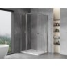Mexen Mist Duo cabine de douche pivotante 80 x 70 cm, transparent, chrome - 8A4-080-070-01-00