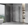 Mexen Mist Duo cabine de douche pivotante 105 x 75 cm, transparent, chromé - 8A4-105-075-01-00