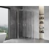 Mexen Mist Duo cabine de douche pivotante 75 x 75 cm, transparent, chrome - 8A4-075-075-01-00