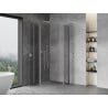 Mexen Mist Duo cabine de douche pivotante 75 x 75 cm, transparent, chrome - 8A4-075-075-01-00