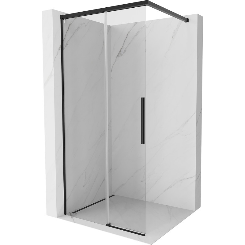 Mexen Rox paroi de douche Walk-in 90 x 200 cm, transparent 8 mm, noir - 8C2-090-003-70-00