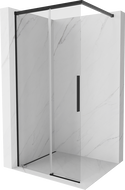 Mexen Rox mur de douche Walk-in 100 x 200 cm, transparent 8 mm, noir - 8C2-100-003-70-00