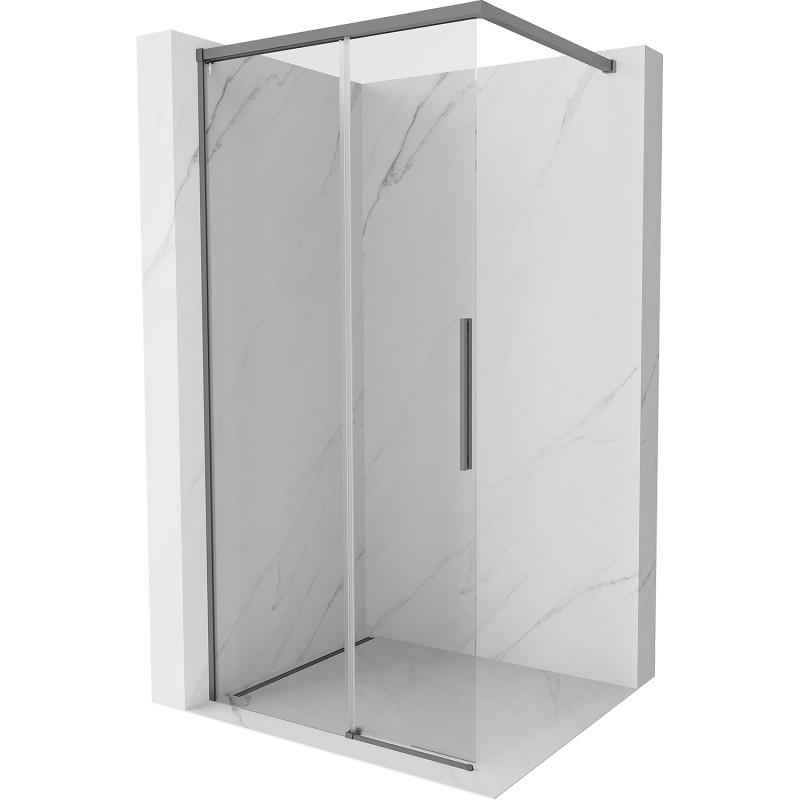 Mexen Rox paroi de douche Walk-in 120 x 200 cm, transparent 8 mm, gun metal - 8C2-120-003-95-00