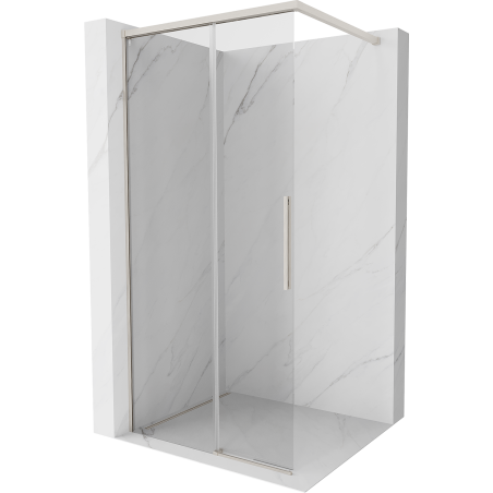 Mexen Rox paroi de douche Walk-in 75 x 200 cm, transparent 8 mm, nickel brossé - 8C2-075-003-97-00