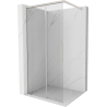 Mexen Rox paroi de douche Walk-in 75 x 200 cm, transparent 8 mm, nickel brossé - 8C2-075-003-97-00