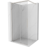 Mexen Rox paroi de douche Walk-in 85 x 200 cm, transparent 8 mm, nickel brossé - 8C2-085-003-97-00