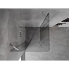 Mexen Mist Duo cabine de douche pivotante 105 x 105 cm, transparent, chrome - 8A4-105-105-01-00
