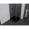 Mexen Pretoria cabine de douche pivotante 90 x 90 cm, graphite, chrome + receveur plat, noir - 852-090-090-01-40-4070