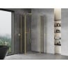 Mexen Mist Duo cabine de douche à charnière 90 x 90 cm, transparent, or - 8A4-090-090-50-00