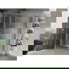Mexen Mist Duo cabine de douche pivotante 120 x 100 cm, transparent, dorée - 8A4-120-100-50-00