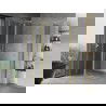 Mexen Mist Duo cabine de douche pivotante 110 x 100 cm, transparent, or brossé - 8A4-110-100-55-00