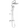 Mexen KX33 ensemble de douche apparent avec douche de tête et mitigeur thermostatique, chromé - 771503391-00