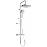 Mexen KX33 ensemble de douche apparent avec pomme de douche et mitigeur thermostatique, chrome - 771503391-00