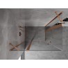 Mexen Mist Duo cabine de douche pivotante 120 x 100 cm, transparent, cuivre brossé - 8A4-120-100-65-00