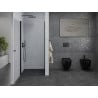 Mexen Pretoria porte de douche battante 100 cm, transparent, noir - 852-100-000-70-00