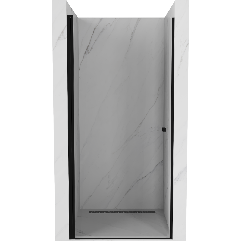 Mexen Pretoria porte de douche battante 100 cm, transparent, noir - 852-100-000-70-00