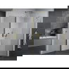 Mexen Pretoria cabine de douche pivotante 100 x 70 cm, transparent, doré - 852-100-070-50-00