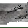 Mexen Mist Duo cabine de douche battante 120 x 95 cm, transparent, noir - 8A4-120-095-70-00