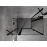 Mexen Mist Duo cabine de douche pivotante 100 x 70 cm, cadre noir, noir - 8A4-100L-070P-70-70