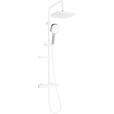Mexen KX33 ensemble de douche en saillie avec pommeau de douche et mitigeur thermostatique, blanc/chrome - 771503391-21