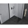 Mexen Pretoria cabine de douche pivotante 100 x 70 cm, transparente, noire - 852-100-070-70-00