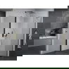 Mexen Pretoria cabine de douche pivotante 100 x 70 cm, transparent, noir - 852-100-070-70-00