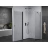 Mexen Pretoria cabine de douche pivotante 100 x 70 cm, transparente, noire - 852-100-070-70-00