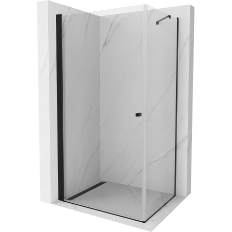Mexen Pretoria cabine de douche pivotante 100 x 70 cm, transparent, noir - 852-100-070-70-00