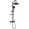 Mexen KX33 ensemble de douche en saillie avec douche de tête et robinet thermostatique, noir - 771503391-70