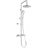 Mexen KX40 ensemble de douche apparente avec pomme de douche et mitigeur thermostatique, chromé - 771504091-00