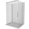 Mexen Rox-3S cabine de douche 3 parois coulissantes 130 x 85 cm, transparent, chrome - 8C2-130-085-01-00-3S