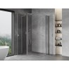 Mexen Mist L Duo cabine de douche pivotante 100 x 95 cm, transparent, chrome - 8A4L-100-095-01-00