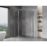 Mexen Mist L Duo cabine de douche pivotante 100 x 95 cm, transparent, chrome - 8A4L-100-095-01-00
