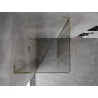 Mexen Mist L Duo cabine de douche pivotante 110 x 110 cm, transparent, or - 8A4L-110-110-50-00